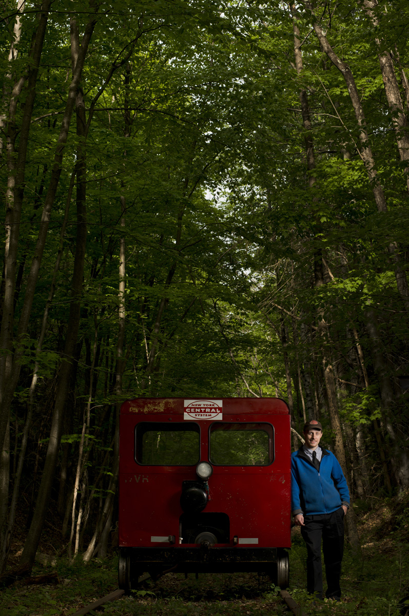 Catskill Mountain Rail Road volunteer Ryan Lennox. Photo by Erik Gliedman